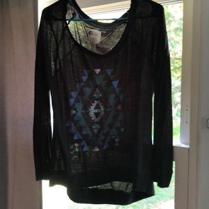 Women’s XL Billabong Graphic Long Sleeve Tee